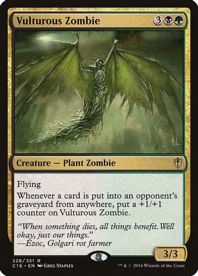 Vulturous Zombie Commander 2016 Magic card