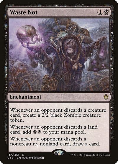 Waste Not Commander 2016 Magic card