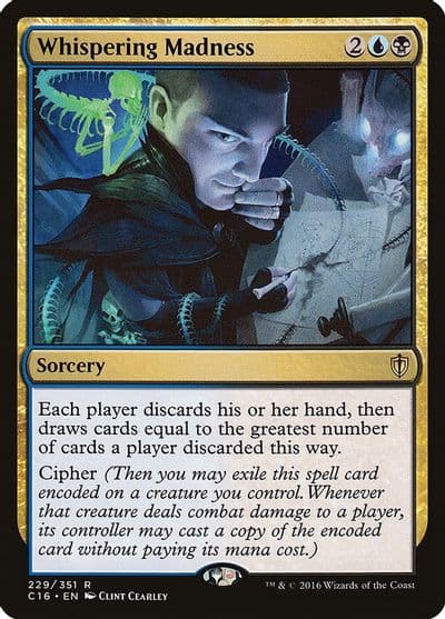 Whispering Madness Commander 2016 Magic card