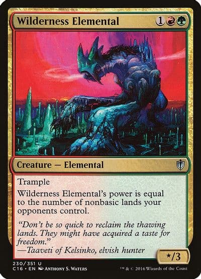 Wilderness Elemental Commander 2016 Magic card