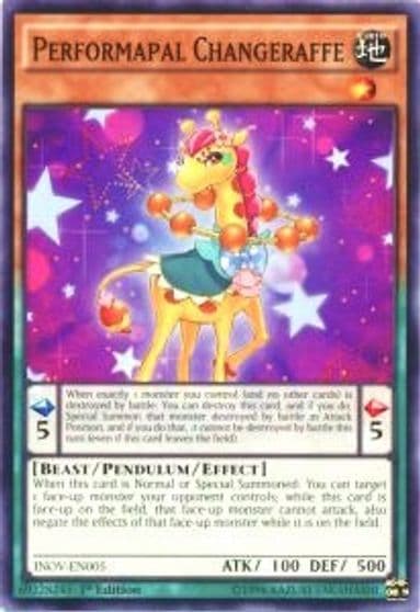 Performapal Changeraffe Invasion: Vengeance Yu-Gi-Oh! card