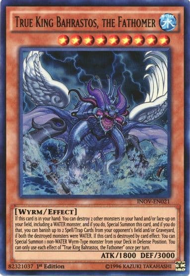 True King Bahrastos the Fathomer Invasion: Vengeance Yu-Gi-Oh! card