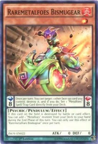 Raremetalfoes Bismugear Invasion: Vengeance Yu-Gi-Oh! card