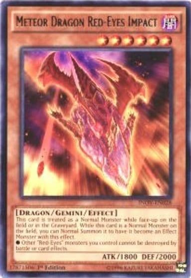 Meteor Dragon Red Eyes Impact Invasion: Vengeance Yu-Gi-Oh! card