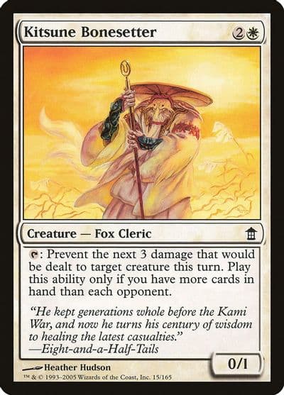 Kitsune Bonesetter Saviors of Kamigawa Magic card