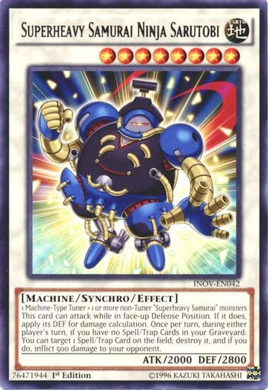 Superheavy Samurai Ninja Sarutobi Invasion: Vengeance Yu-Gi-Oh! card