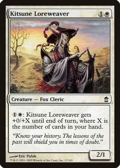 Kitsune Loreweaver Saviors of Kamigawa Magic card