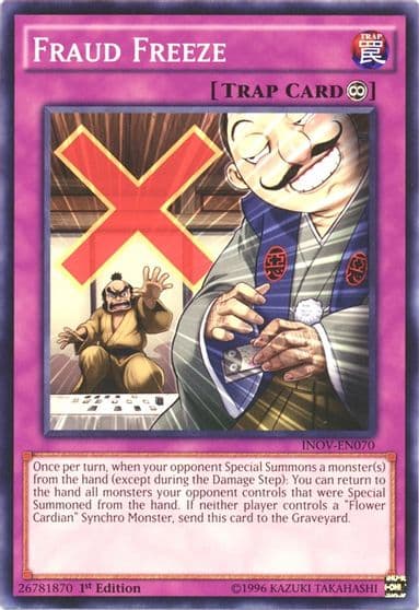 Fraud Freeze Invasion: Vengeance Yu-Gi-Oh! card
