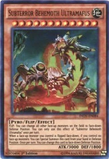 Subterror Behemoth Ultramafus Invasion: Vengeance Yu-Gi-Oh! card