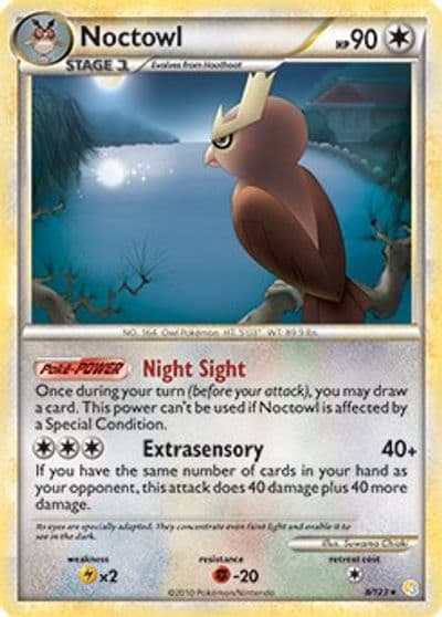 Noctowl (HeartGold & SoulSilver) Deck Exclusives Pokemon card