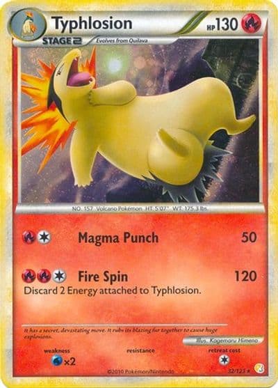 Typhlosion (Cosmos Holo) Deck Exclusives Pokemon card