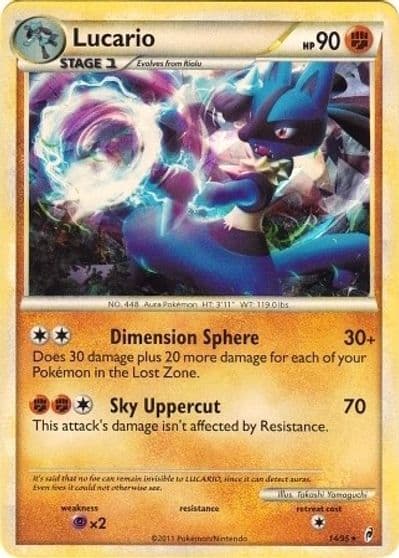 Lucario (Cracked Ice Holo) Deck Exclusives Pokemon card