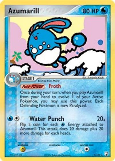 Azumarill (EX Team Rocket Returns) Deck Exclusives Pokemon card