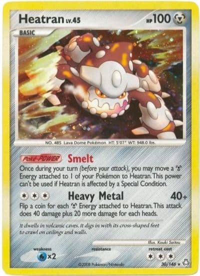 Heatran (DP Legends Awakened) Deck Exclusives Pokemon card