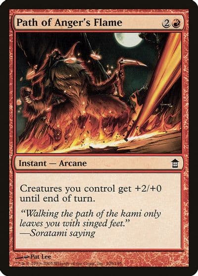 Path of Angers Flame Saviors of Kamigawa Magic card