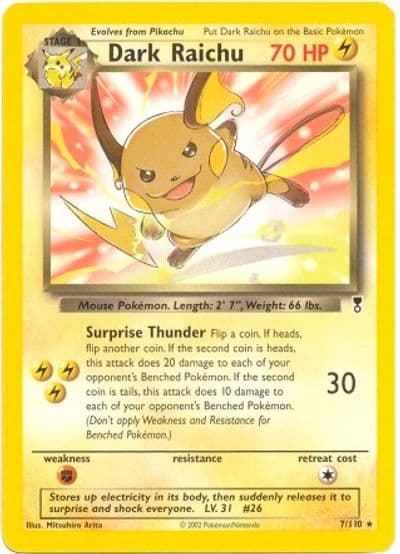 Dark Raichu (WotC Legendary Collection) Deck Exclusives Pokemon card