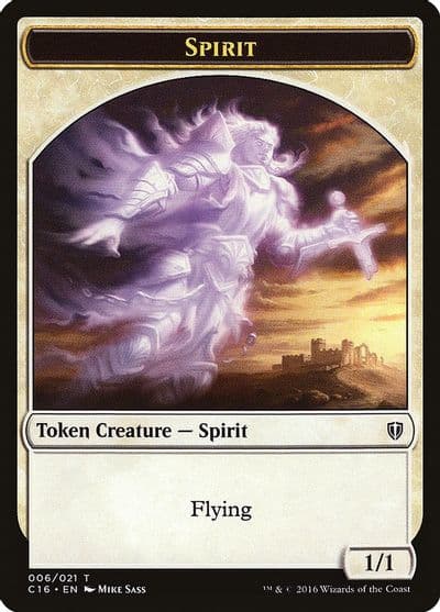 Spirit 006 Bird 002 Double Sided Token Commander 2016 Magic card