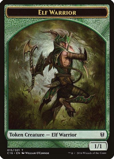 Elf Warrior Zombie Double Sided Token Commander 2016 Magic card