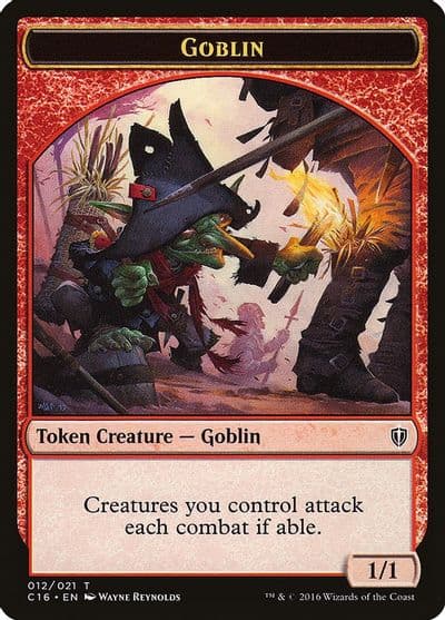 Goblin Zombie Double Sided Token Commander 2016 Magic card