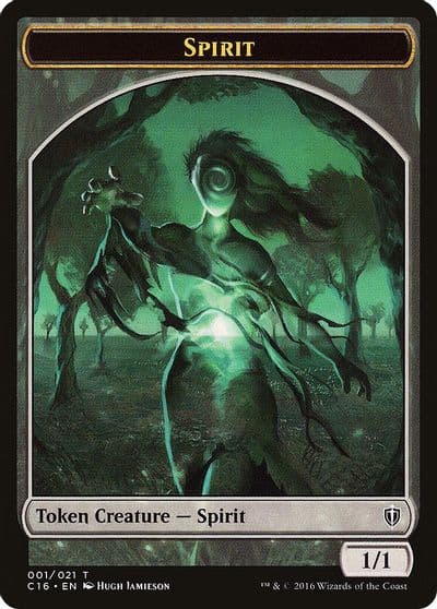 Spirit 001 Spirit 006 Double Sided Token Commander 2016 Magic card
