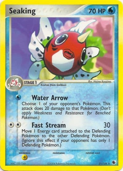 Seaking EX Battle Stadium Pokemon card