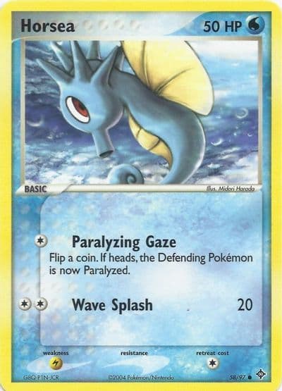 Horsea EX Battle Stadium Pokemon card