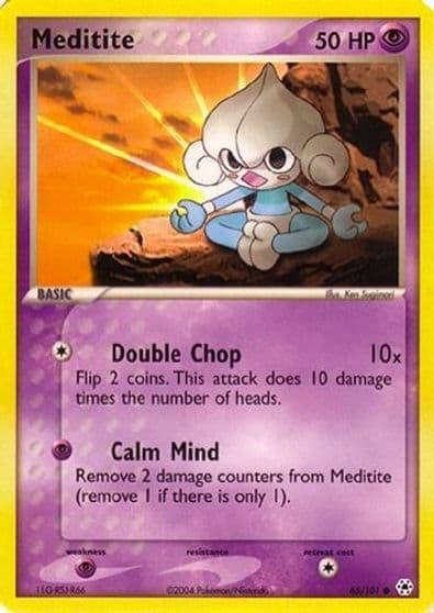Meditite EX Battle Stadium Pokemon card