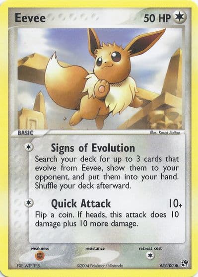 Eevee EX Battle Stadium Pokemon card