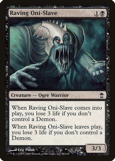 Raving Oni Slave Saviors of Kamigawa Magic card
