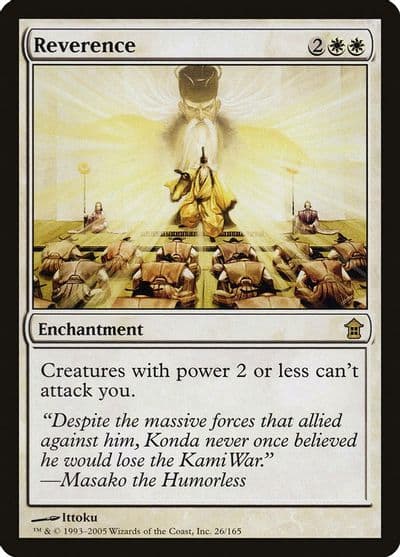 Reverence Saviors of Kamigawa Magic card