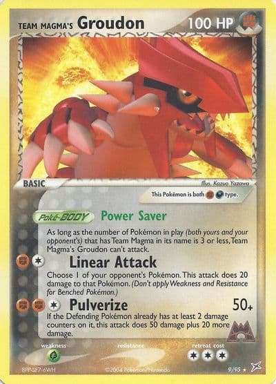 Team Magma's Groudon (EX Team Magma vs Team Aqua) Deck Exclusives Pokemon card