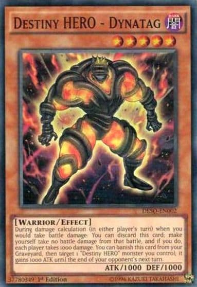 Destiny HERO Dynatag Destiny Soldiers Yu-Gi-Oh! card