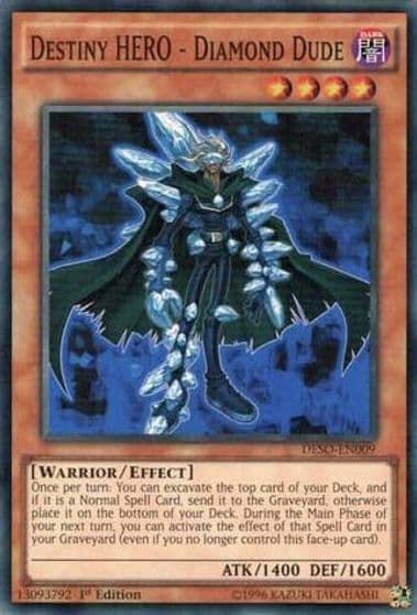 Destiny HERO Diamond Dude Destiny Soldiers Yu-Gi-Oh! card
