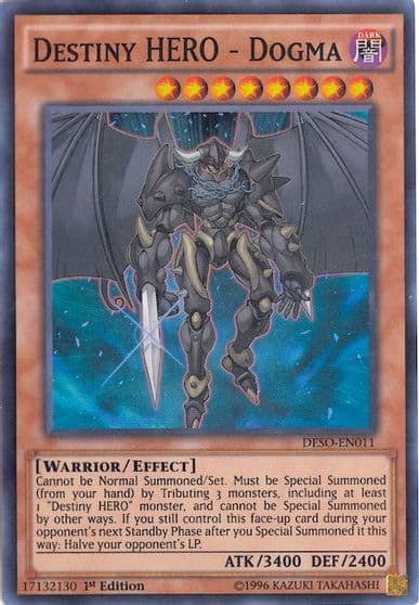 Destiny HERO Dogma Destiny Soldiers Yu-Gi-Oh! card