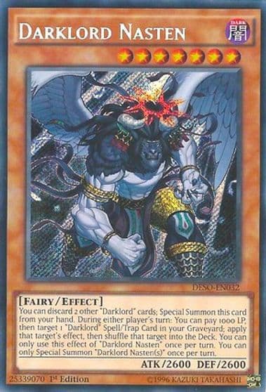 Darklord Nasten Destiny Soldiers Yu-Gi-Oh! card