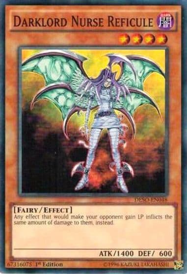 Darklord Nurse Reficule Destiny Soldiers Yu-Gi-Oh! card
