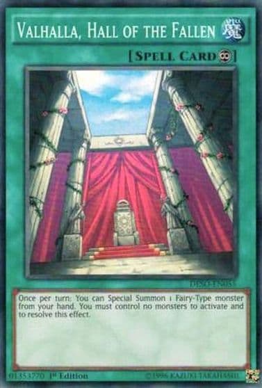 Valhalla Hall of the Fallen Destiny Soldiers Yu-Gi-Oh! card