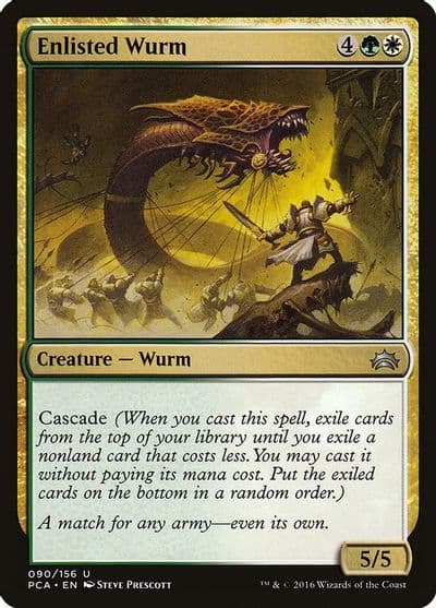 Enlisted Wurm Planechase Anthology Magic card