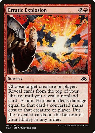 Erratic Explosion Planechase Anthology Magic card