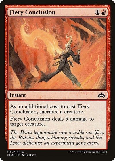 Fiery Conclusion Planechase Anthology Magic card