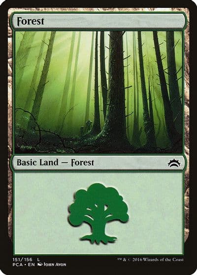 Forest 151 Planechase Anthology Magic card