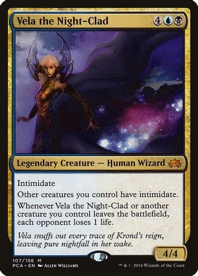 Vela the Night Clad Planechase Anthology Magic card