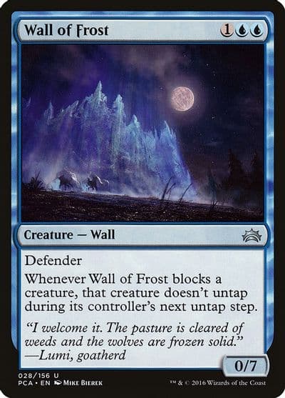 Wall of Frost Planechase Anthology Magic card