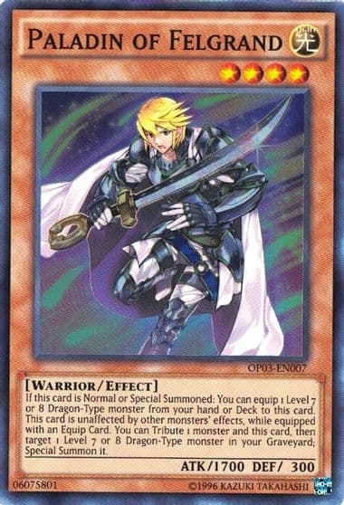 Paladin of Felgrand OTS Tournament Pack 3 Yu-Gi-Oh! card