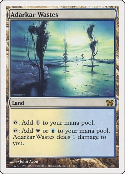 Adarkar Wastes 9th Edition Magic card