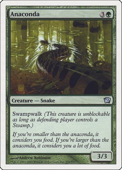 Anaconda 9th Edition Magic card