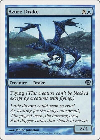 Azure Drake 9th Edition Magic card