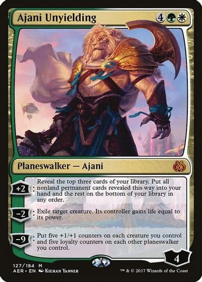 Ajani Unyielding Aether Revolt Magic card