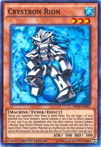 Crystron Rion Invasion: Vengeance Yu-Gi-Oh! card