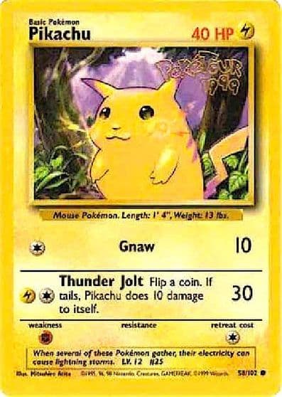 Pikachu (PokeTour 1999) Miscellaneous Cards & Products Pokemon card